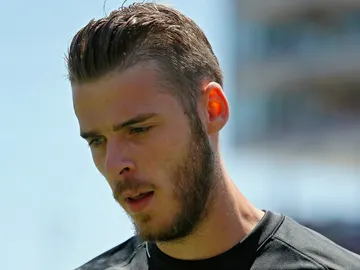 De Gea, con la cabeza agachada De Gea, con la cabeza agachada