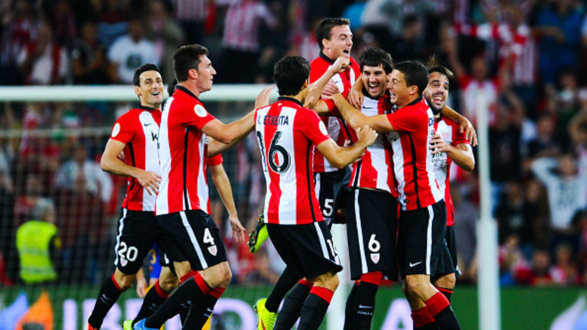 El Athletic al barcelona en la ida de la Supercopa de Espa&ntilde;a