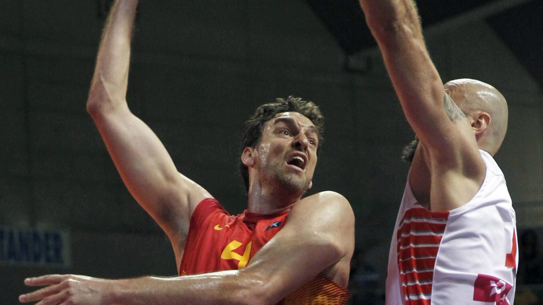 Gasol, en un partido con Espa&ntilde;a