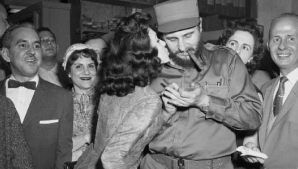 Marita Lorenz y Fidel Castro