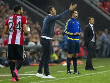  El técnico del F. C. Barcelona, Luis Enrique