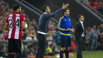  El técnico del F. C. Barcelona, Luis Enrique