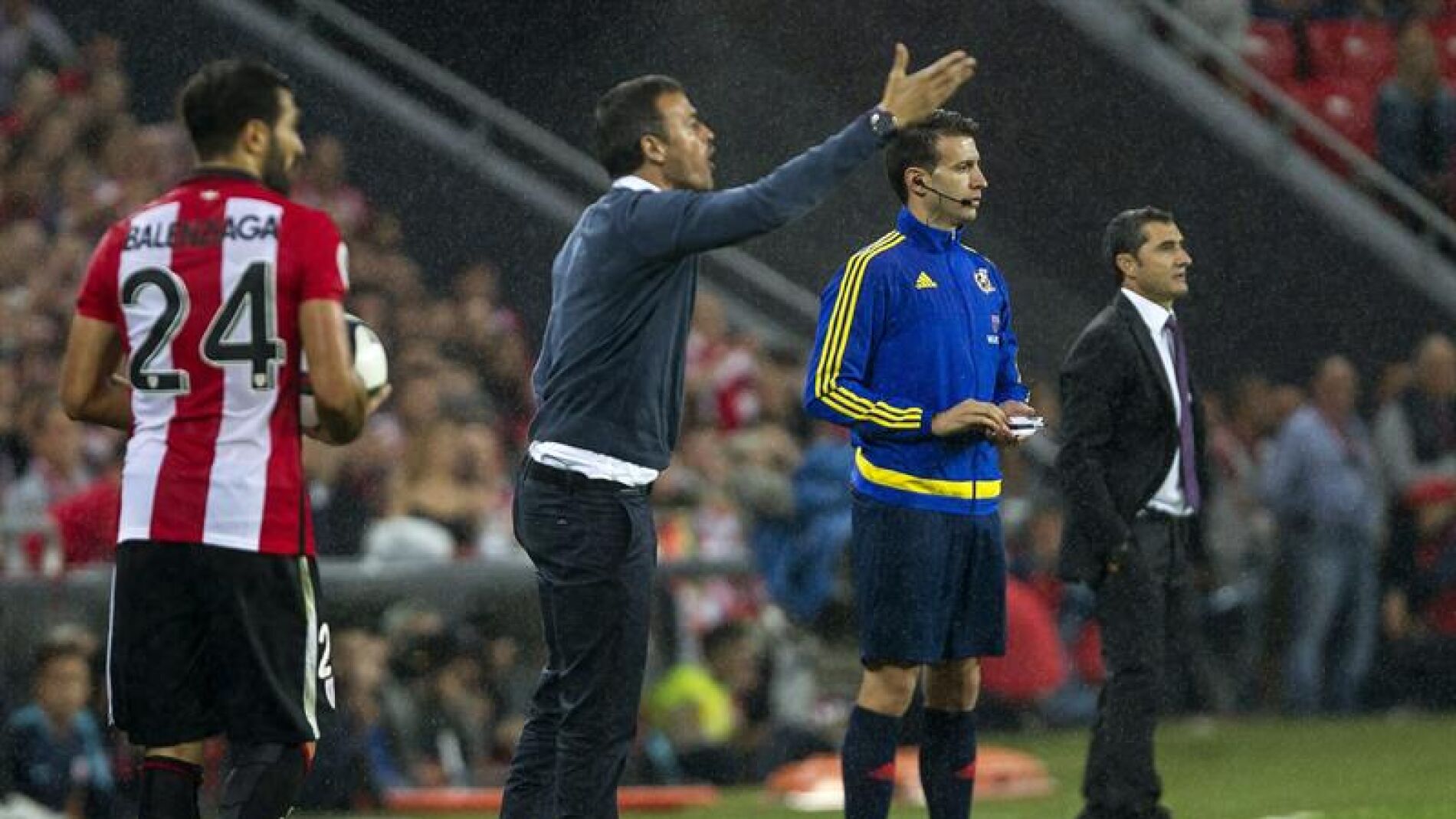  El t&eacute;cnico del F. C. Barcelona, Luis Enrique