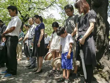 Japón recuerda a las víctimas de la Segunda Guerra Mundial Japón recuerda a las víctimas de la Segunda Guerra Mundial