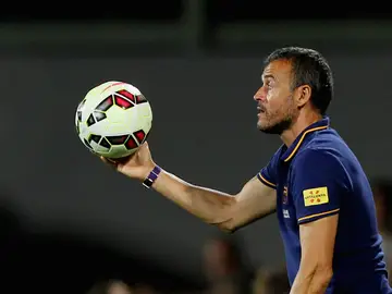 Luis Enrique, durante un partido Luis Enrique, durante un partido