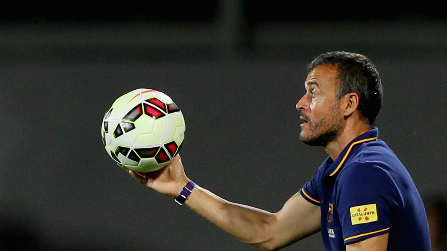 Luis Enrique, durante un partido Luis Enrique, durante un partido