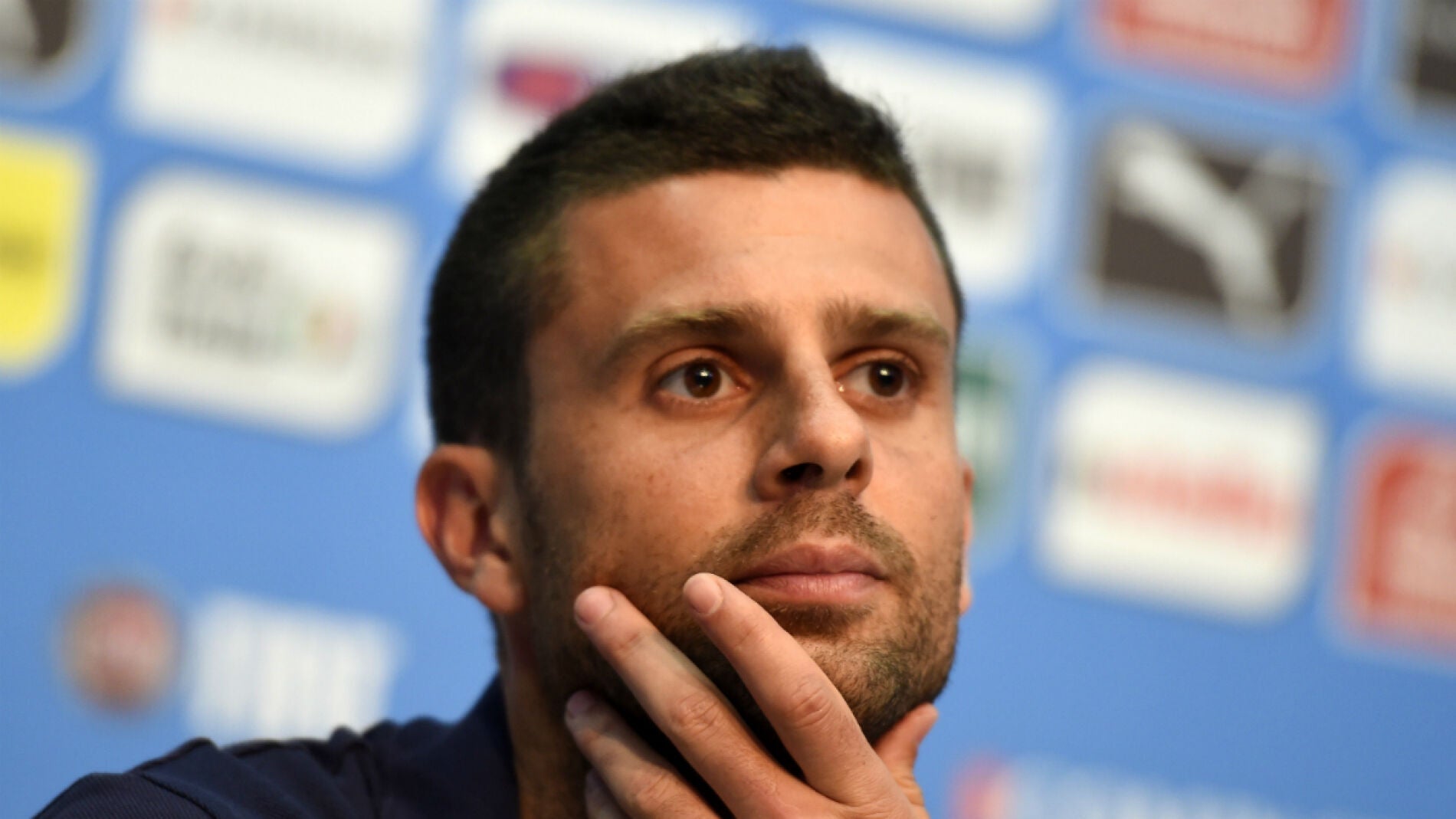 Thiago Motta, durante una rueda de prensa