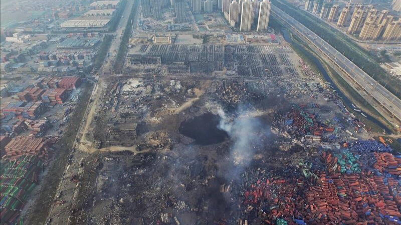 Detenidos el presidente y el vicepresidente de la empresa propietaria del almacén siniestrado en Tianjin