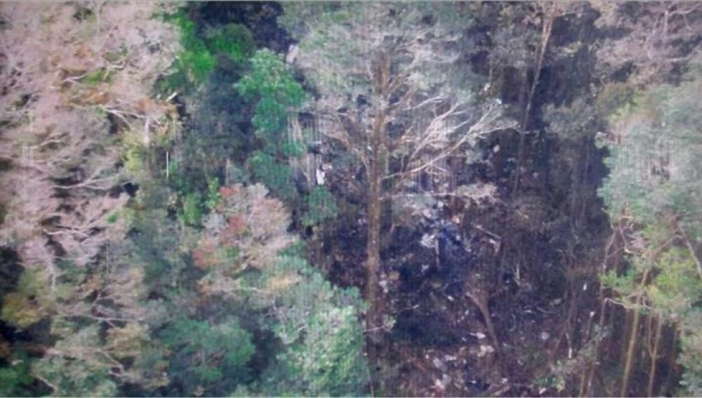 Lugar donde se estrelló el avión de Tigana Air ATR 42 cerca de Oksibil (Indonsesia)