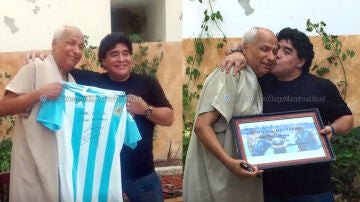 Maradona y Ali Bennaceur se reencuentran