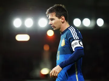 Leo Messi, durante un partido con Argentina Leo Messi, durante un partido con Argentina
