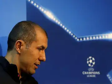, Leonardo Jardim, durante la rueda de prensa , Leonardo Jardim, durante la rueda de prensa