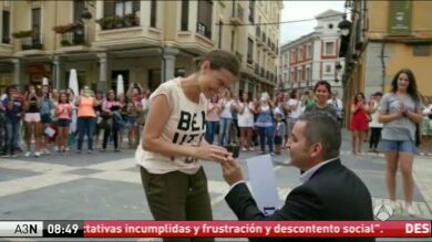 Una coreografía frente a la catedral de León que vale un 