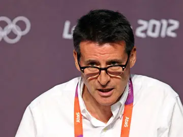 Sebastian Coe, durante una conferencia de prensa Sebastian Coe, durante una conferencia de prensa