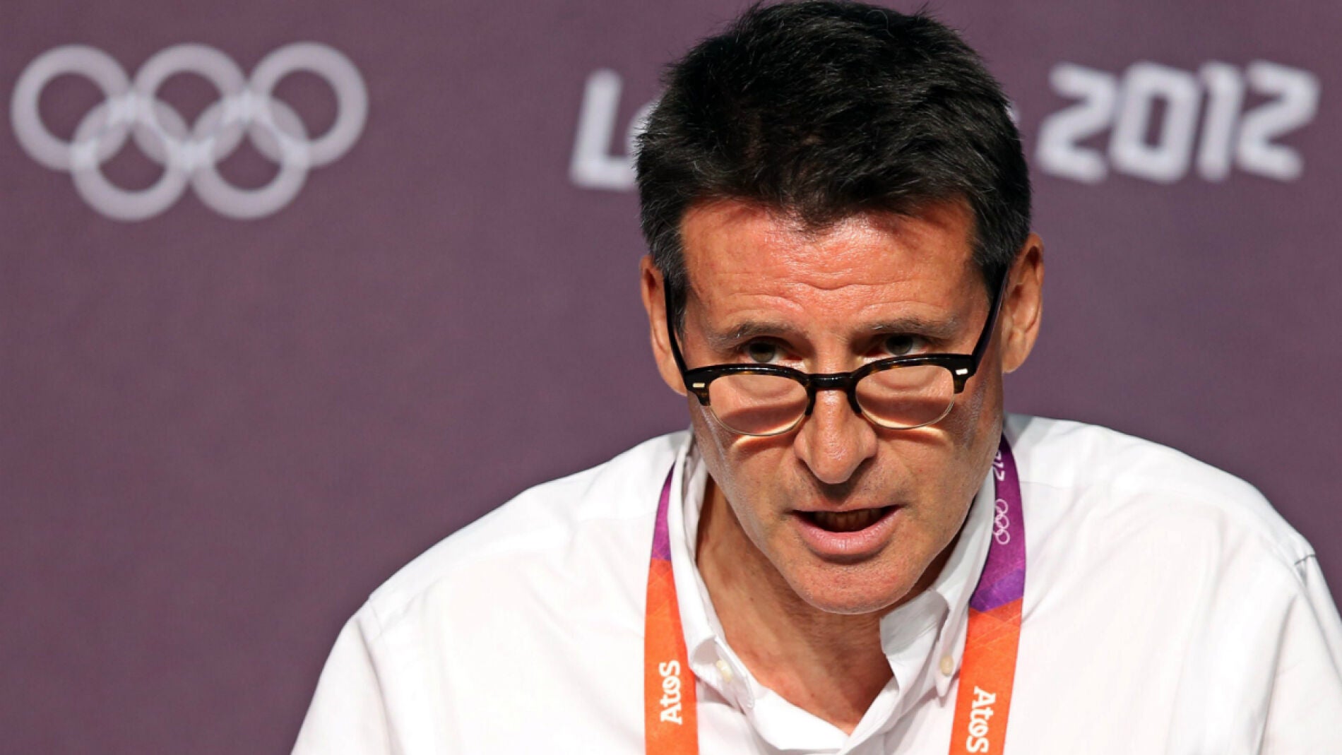 Sebastian Coe, durante una conferencia de prensa
