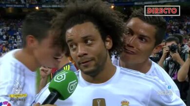 La broma de Cristiano Ronaldo a Marcelo tras el Trofeo Bernabéu