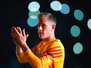 El portero alemán del FC Barcelona, Marc André Ter Stegen El portero alemán del FC Barcelona, Marc André Ter Stegen
