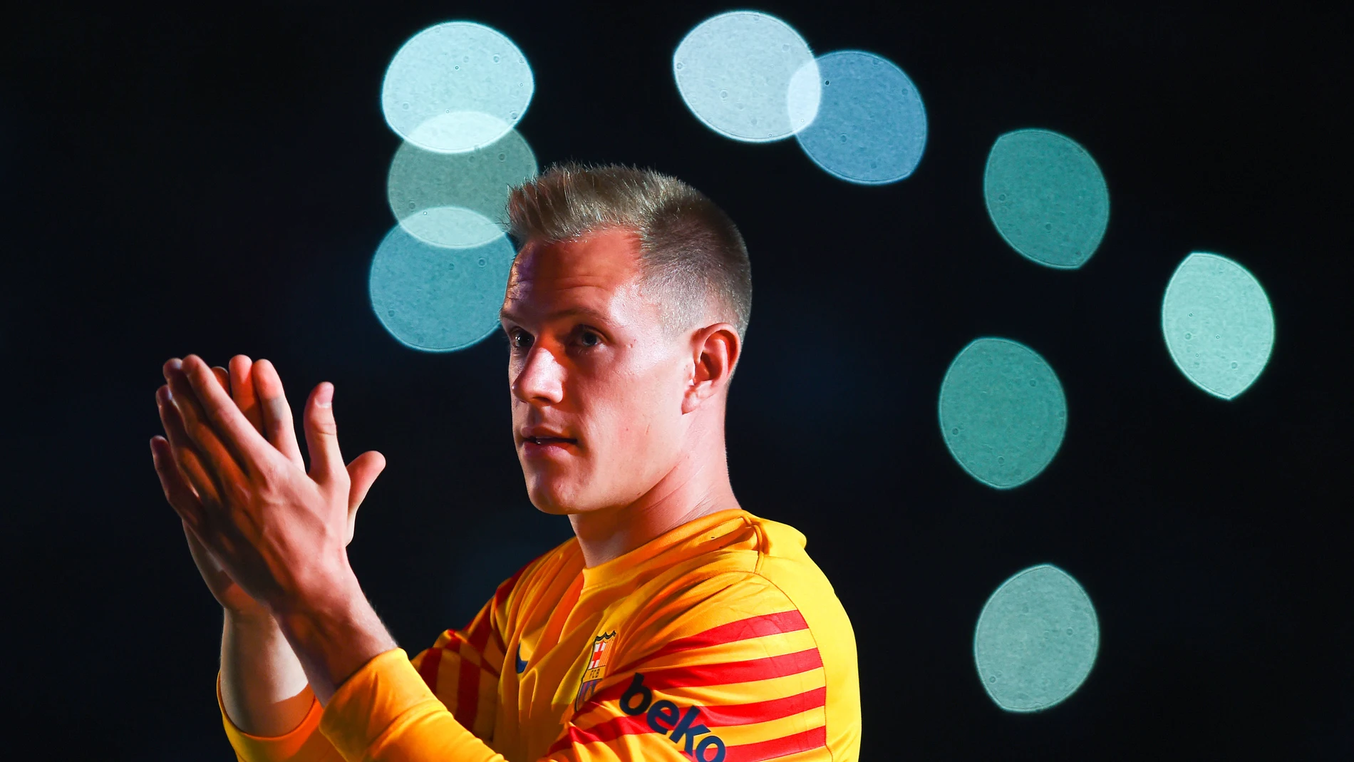 El portero alemán del FC Barcelona, Marc André Ter Stegen El portero alemán del FC Barcelona, Marc André Ter Stegen