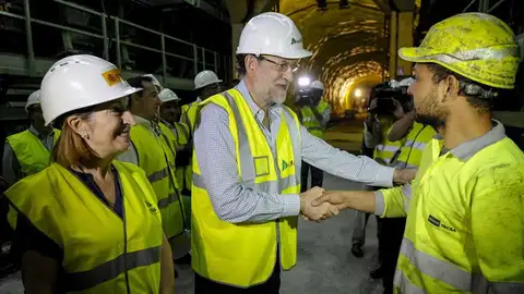 Mariano Rajoy, junto a la ministra Ana Pastor, visita las obras Mariano Rajoy, junto a la ministra Ana Pastor, visita las obras