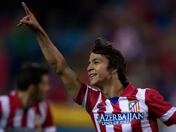 El centrocampista Óliver Torres celebrando un gol El centrocampista Óliver Torres celebrando un gol