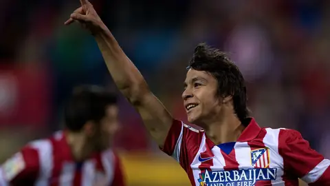 El centrocampista Óliver Torres celebrando un gol El centrocampista Óliver Torres celebrando un gol