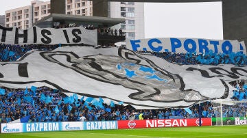 La afición del Oporto durante un partido