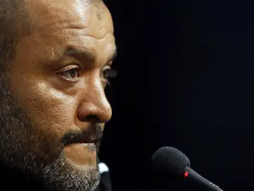 Nuno, durante la rueda de prensa Nuno, durante la rueda de prensa