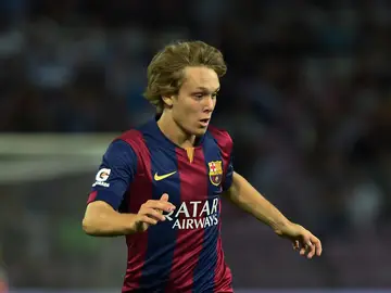 El centrocampista del F.C. Barcelona Alen Halilovic El centrocampista del F.C. Barcelona Alen Halilovic