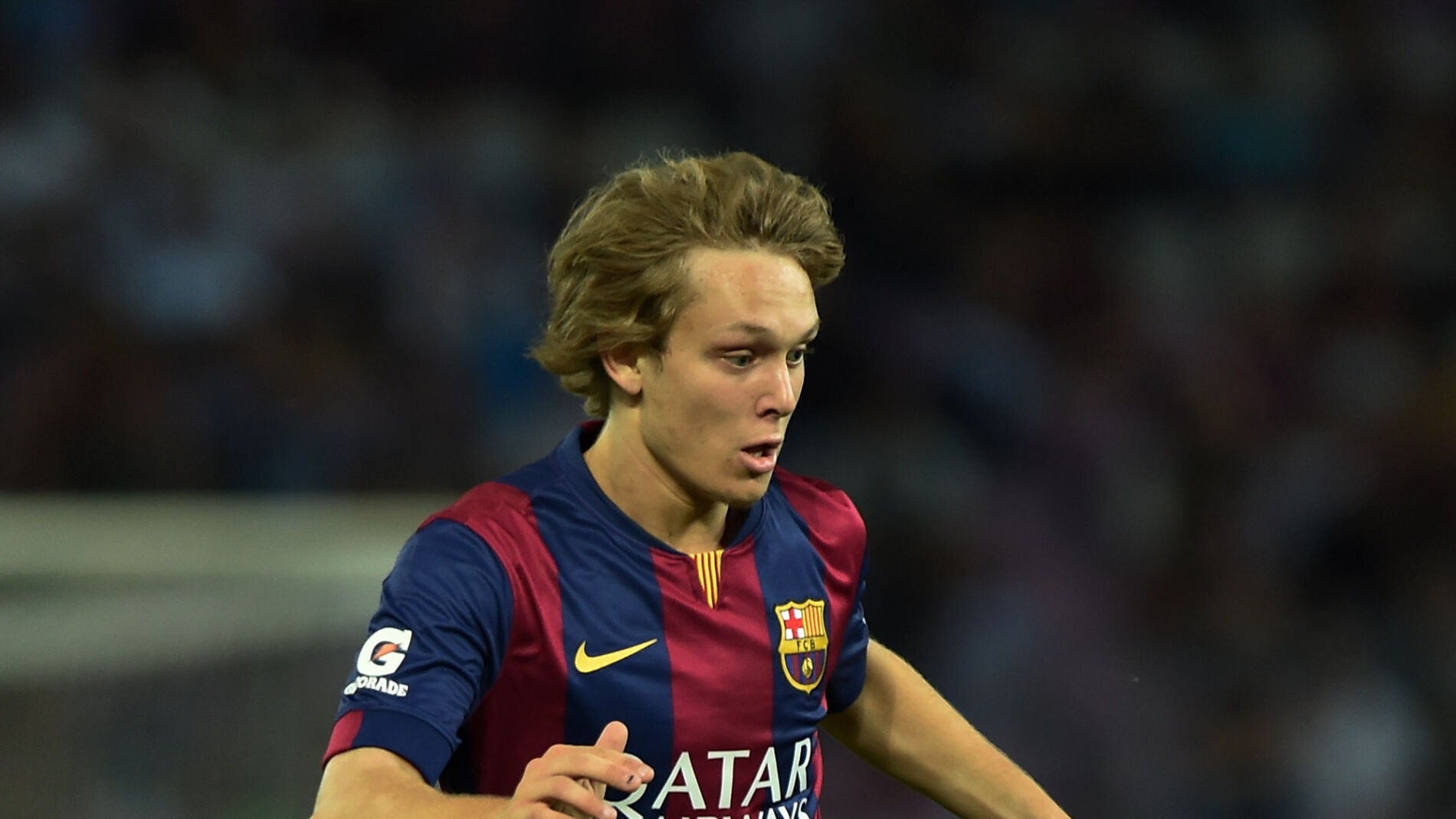 El centrocampista del F.C. Barcelona Alen Halilovic