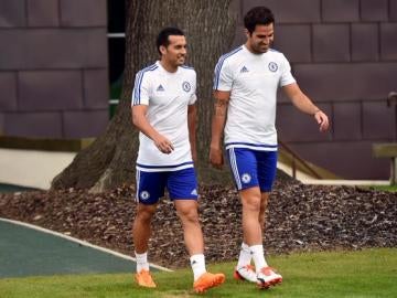 Pedro y Cesc, compañeros de nuevo en el Chelsea