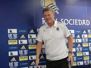 El entrenador de la Real Sociedad, el escocés David Moyes El entrenador de la Real Sociedad, el escocés David Moyes