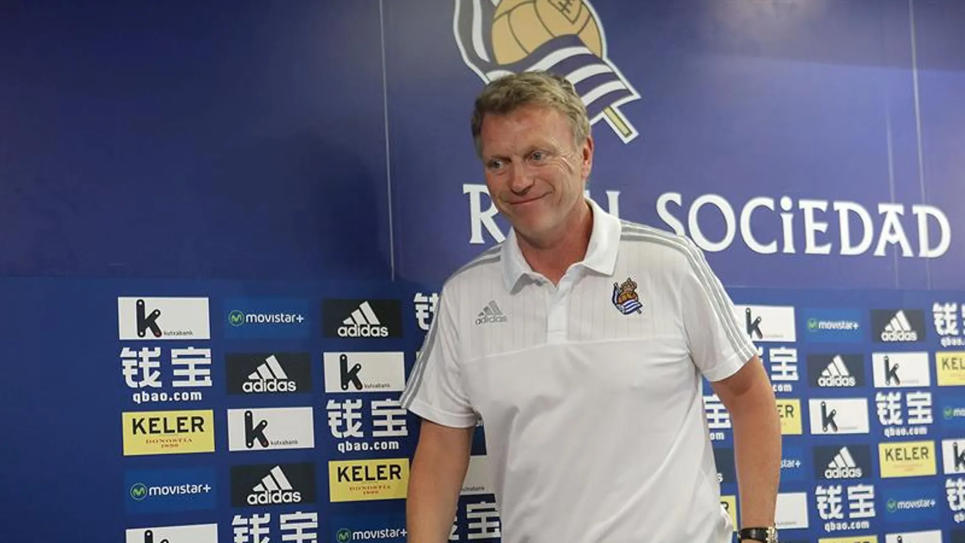 El entrenador de la Real Sociedad, el escocés David Moyes El entrenador de la Real Sociedad, el escocés David Moyes