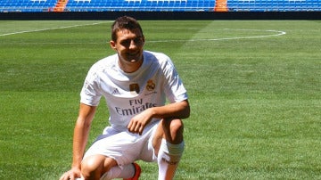 Kovacic, durante su presentación con el Real Madrid