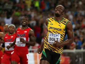Usain Bolt gana el oro en el Mundial de Pekín Usain Bolt gana el oro en el Mundial de Pekín