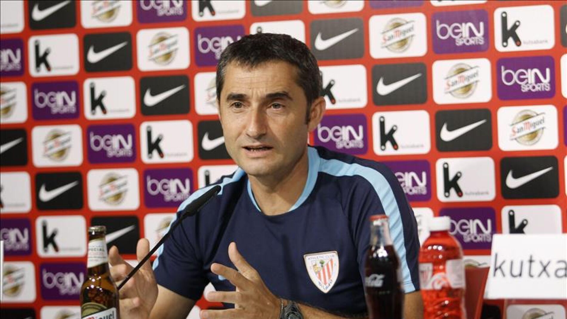 El entrenador del Athletic Club, Ernesto Valverde