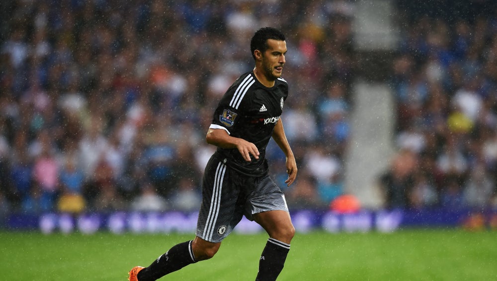 El delantero del Chelsea Pedro Rodríguez durante una jugada