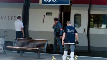 Control policial en los trenes de Francia