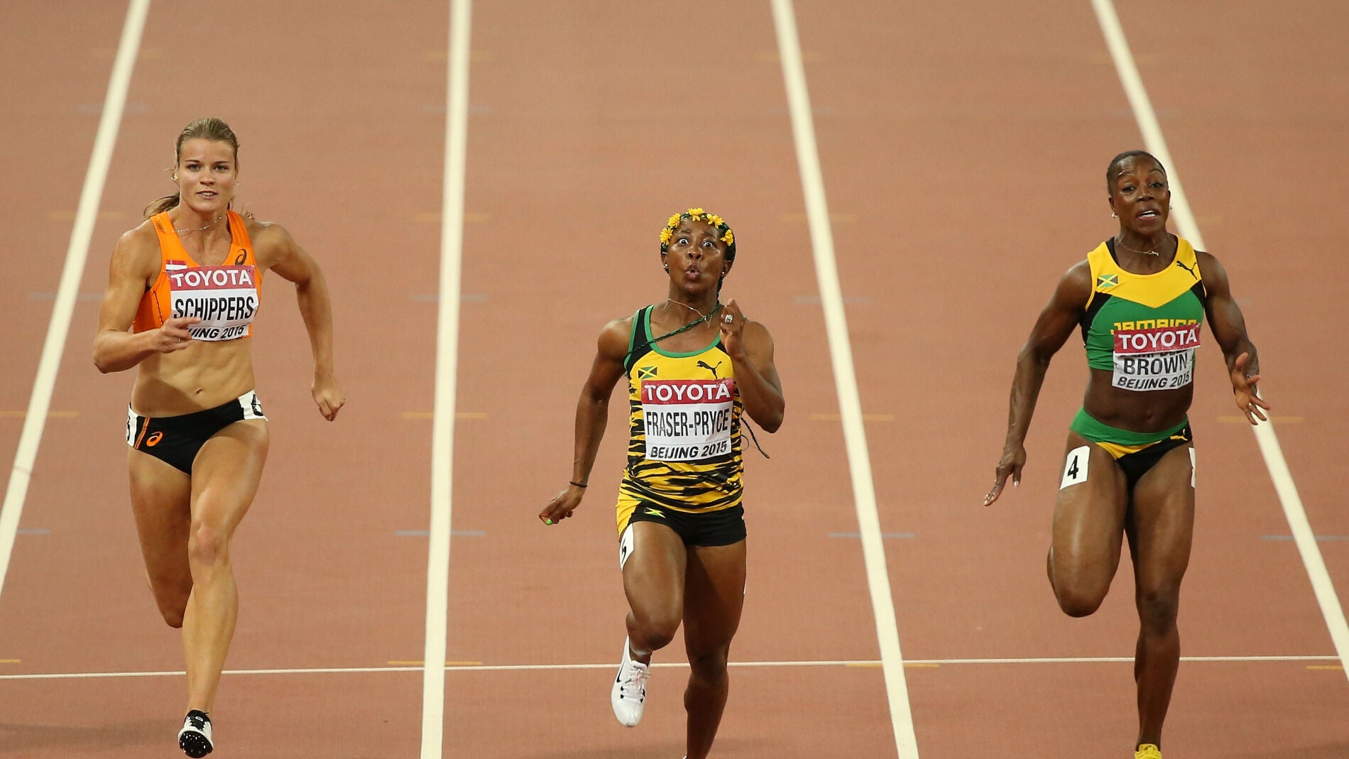 La jamaicana Fraser-Pryce en el Nido