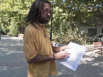 Marcos, el indigente de 36 años apaleado en Granada.