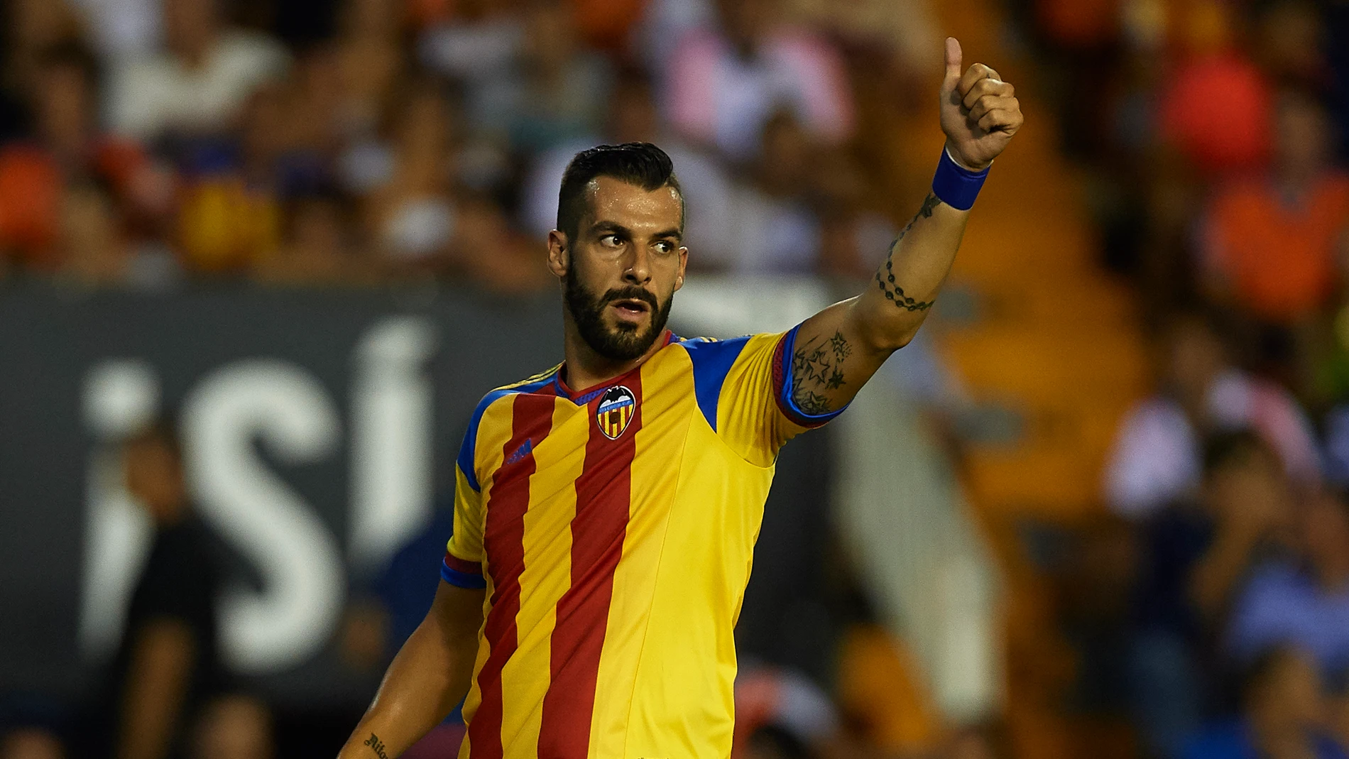 Negredo, en el partido contra el Mónaco Negredo, en el partido contra el Mónaco