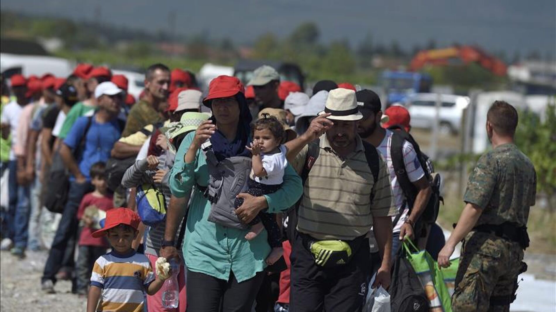 Inmigrantes en Macedonia.