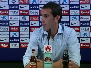 Diego Godín, en rueda de prensa Diego Godín, en rueda de prensa