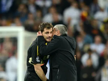Iker Casillas y José Mourinho, durante su etapa en el Real Madrid Iker Casillas y José Mourinho, durante su etapa en el Real Madrid
