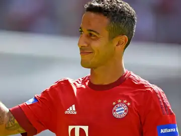 Thiago Alcántara con la camiseta del Bayern Thiago Alcántara con la camiseta del Bayern