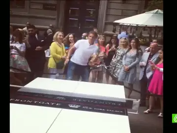Rafa Nadal, jugando al ping-pong Rafa Nadal, jugando al ping-pong