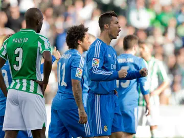 Cristiano Ronaldo celebra un gol contra el Betis Cristiano Ronaldo celebra un gol contra el Betis