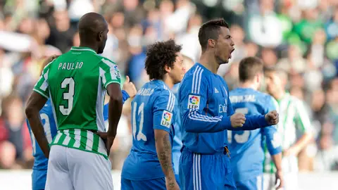 Cristiano Ronaldo celebra un gol contra el Betis Cristiano Ronaldo celebra un gol contra el Betis