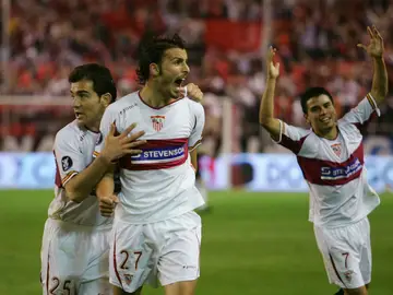 Antonio Puerta, durante el partido contra el Schalke 04 Antonio Puerta, durante el partido contra el Schalke 04