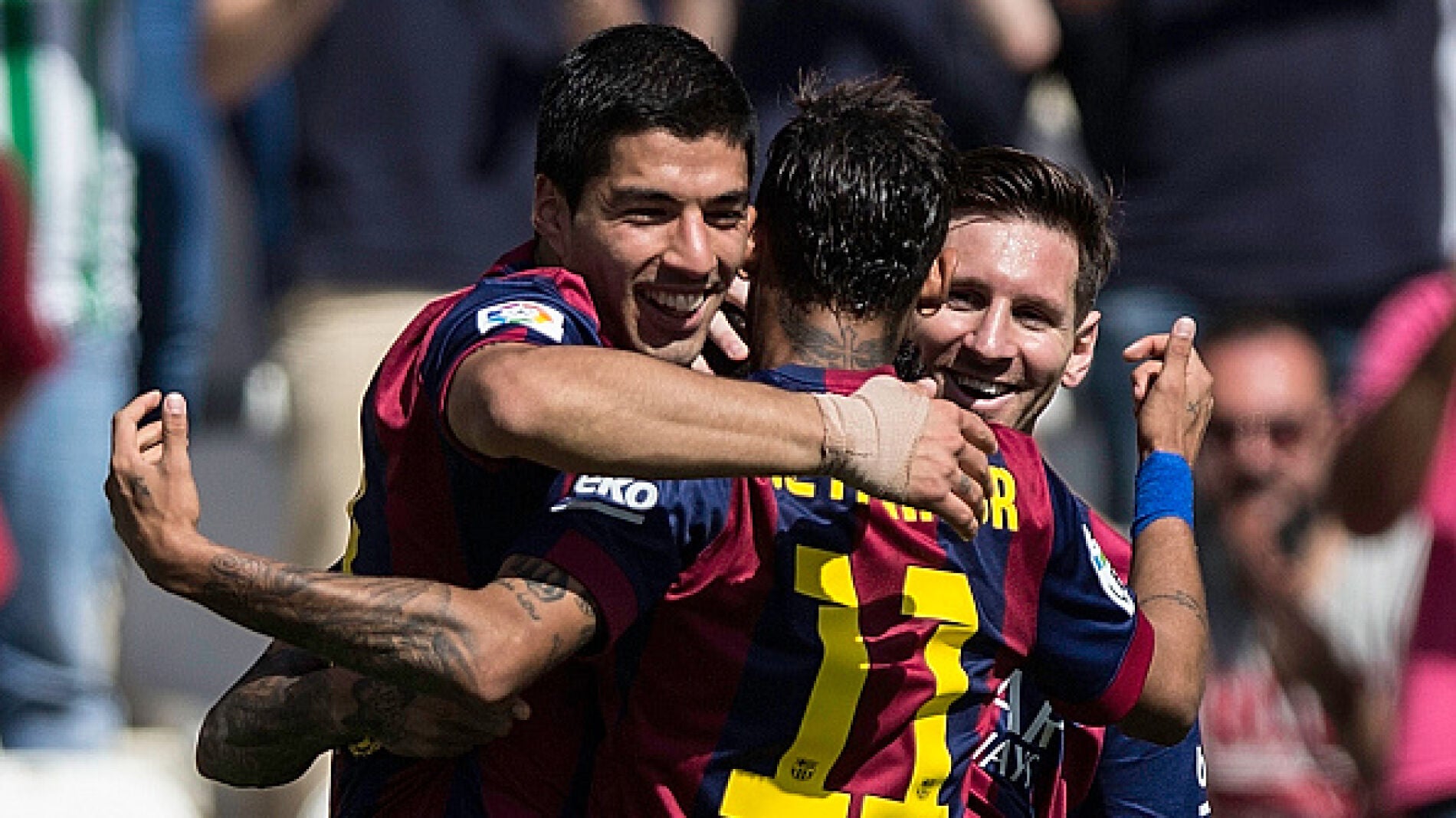 Messi, Neymar y Luis Su&aacute;rez