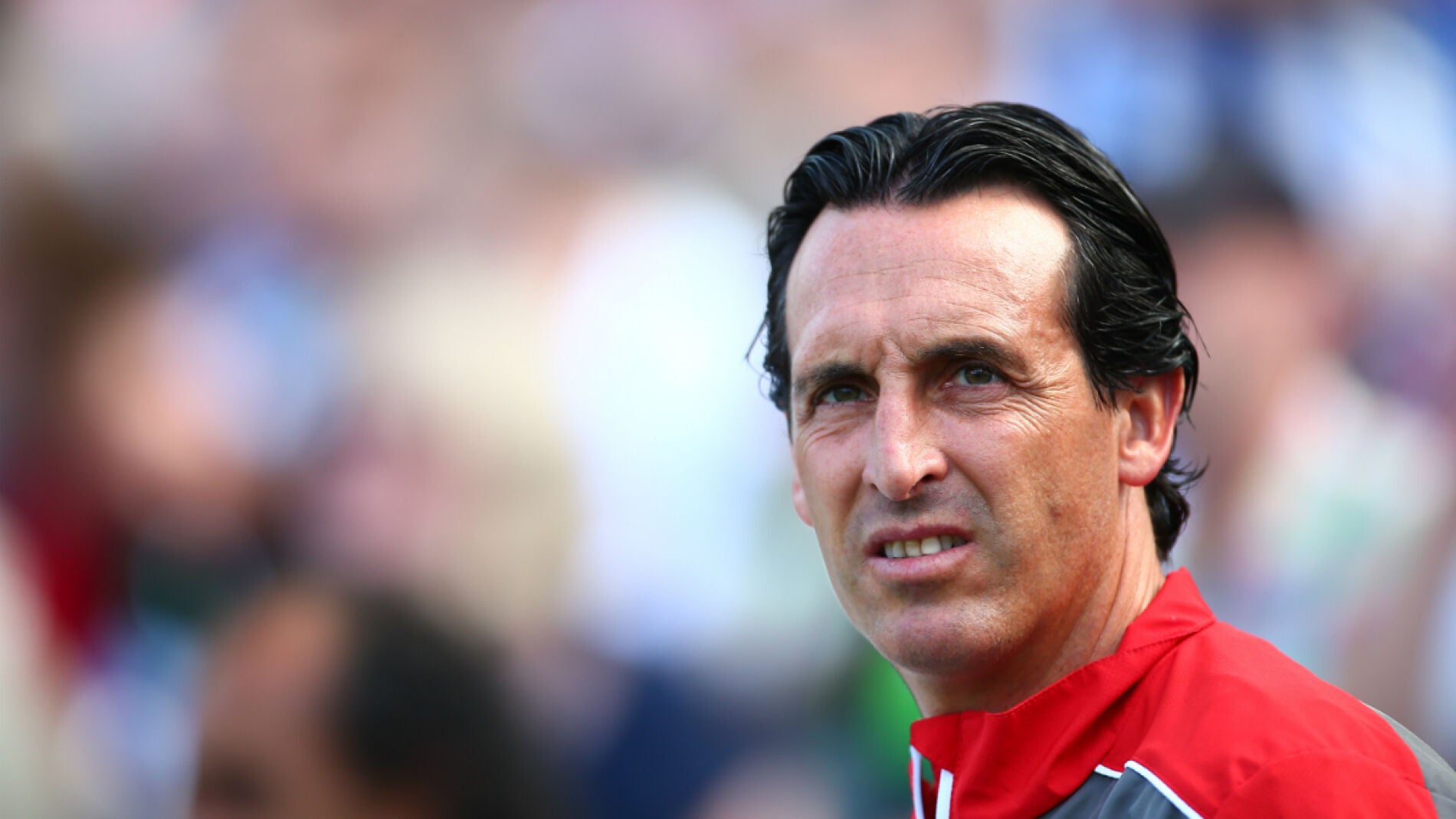 Unai Emery, en un entrenamiento